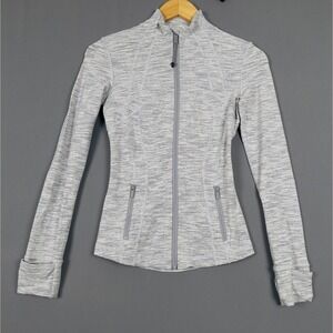 Lululemon Define Jacket Wee Are From Space Ice Gray Alpine White Size 2